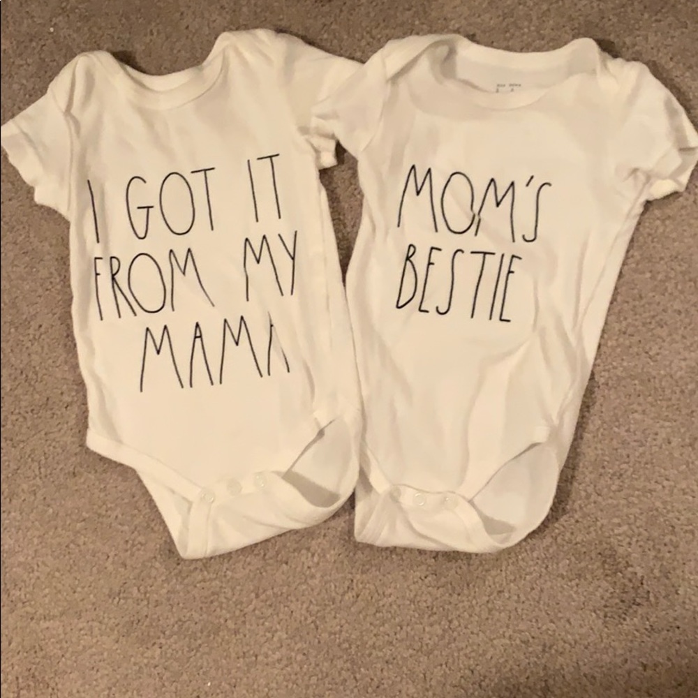 2 Rae Dunn onesies